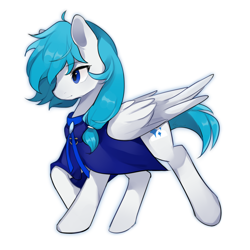 Size: 2000x2000 | Tagged: safe, artist:猞塔, oc, oc only, oc:snowy welkin, pegasus, pony, high res, male, simple background, solo, stallion, white background
