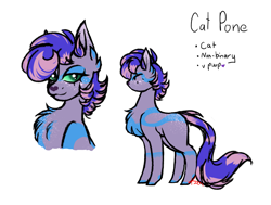 Size: 1823x1376 | Tagged: safe, artist:kaywhitt, oc, oc only, cat, cat pony, original species, adoptable, character design, reference sheet, solo