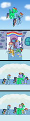 Size: 800x3200 | Tagged: safe, artist:platinumdrop, bow hothoof, rainbow dash, windy whistles, oc, g4, canon x oc, comic, female, hug, male, request, ship:windyhoof, shipping, straight