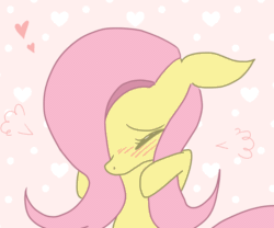 Size: 1878x1563 | Tagged: safe, artist:pikachu0205, fluttershy, pony, g4, animated, blushing, blushing profusely, bust, covering, cute, daaaaaaaaaaaw, emanata, eyes closed, female, floppy ears, flustered, frame by frame, gif, hair over one eye, heart, mare, shy, shyabetes, solo, squigglevision