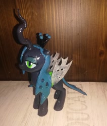 Size: 1080x1274 | Tagged: safe, artist:rxndxm.artist, queen chrysalis, changeling, changeling queen, g4, customized toy, female, irl, photo, solo, toy