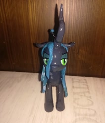 Size: 1080x1273 | Tagged: safe, artist:rxndxm.artist, queen chrysalis, changeling, changeling queen, g4, customized toy, female, irl, photo, solo, toy
