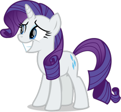 Size: 8612x7910 | Tagged: safe, artist:starcollider, rarity, pony, unicorn, g4, honest apple, .svg available, absurd resolution, big grin, female, grin, mare, show accurate, simple background, smiling, solo, transparent background, vector