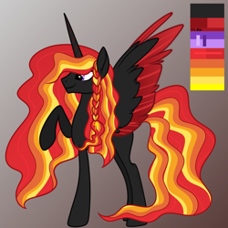 Size: 1700x1700 | Tagged: safe, artist:katelynleeann42, oc, oc only, alicorn, pony, male, male alicorn oc, red and black oc, reference sheet, solo, stallion, two toned wings, wings
