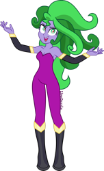 Size: 1920x3164 | Tagged: safe, artist:limedazzle, mane-iac, equestria girls, g4, power ponies (episode), bare shoulders, clothes, female, show accurate, simple background, sleeveless, solo, strapless, transparent background, unitard, vector