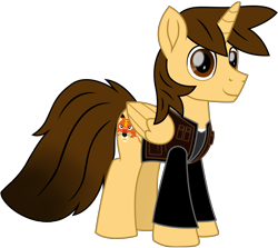 Size: 9797x8743 | Tagged: safe, artist:ejlightning007arts, oc, oc only, oc:ej, alicorn, pony, 2021 community collab, derpibooru community collaboration, absurd resolution, clothes, jacket, male, simple background, smiling, solo, stallion, transparent background, vector