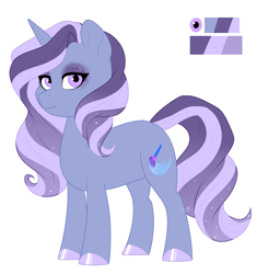 Size: 1426x1456 | Tagged: safe, artist:silentwolf-oficial, oc, oc only, oc:sapphire, pony, unicorn, colored hooves, horn, reference sheet, simple background, solo, unicorn oc, white background