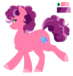 Size: 1376x1419 | Tagged: safe, artist:silentwolf-oficial, oc, oc only, oc:cotton candy, earth pony, pony, colored hooves, earth pony oc, reference sheet, simple background, solo, white background