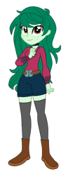 Size: 1268x3276 | Tagged: safe, artist:gmaplay, wallflower blush, equestria girls, g4, my little pony equestria girls: better together, clothes, music festival outfit, simple background, socks, solo, thigh highs, transparent background