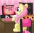 Size: 4096x3959 | Tagged: safe, artist:kittyrosie, fluttershy, pinkie pie, pegasus, pony, g4, among us, chair, computer, crying, cute, digital art, female, fluttercry, gamershy, mare, missing cutie mark, nintendo switch, pusheen, shyabetes, solo