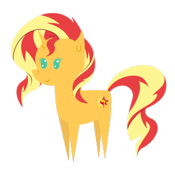 Size: 640x640 | Tagged: safe, artist:thebenalpha, sunset shimmer, pony, unicorn, g4, pointy ponies, simple background, solo, transparent background