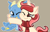 Size: 1024x658 | Tagged: safe, artist:redpalette, oc, oc:cardslut, oc:red palette, dragon, pony, unicorn, clothes, cute, dragon oc, freckles, horn, hug, scarf, smiling, unicorn oc