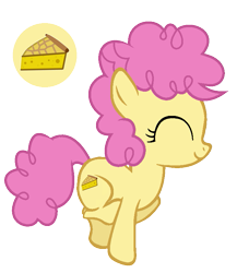 Size: 695x799 | Tagged: safe, artist:aurorasparklesentry, artist:thetechnocat, li'l cheese, earth pony, pony, g4, the last problem, cute, eyes closed, female, filly, li'l cuteese, simple background, solo, transparent background