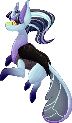 Size: 166x284 | Tagged: safe, artist:velnyx, oc, oc only, oc:opal, changedling, changeling, female, pixel art, simple background, solo, transparent background