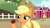 Size: 1920x1080 | Tagged: safe, screencap, applejack, earth pony, pony, g4, the last problem, apple, apple tree, food, solo, tree