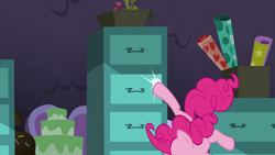 Size: 1920x1080 | Tagged: safe, screencap, pinkie pie, pony, g4, the last problem, party cave, solo