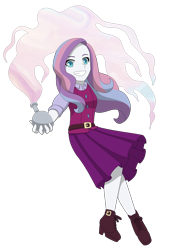 Size: 1356x1881 | Tagged: safe, artist:fantasygerard2000, potion nova, equestria girls, g4, g4.5, my little pony: pony life, boots, clothes, dress, equestria girls-ified, grin, magic, potion, shoes, simple background, skirt, smiling, transparent background