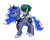 Size: 800x640 | Tagged: safe, artist:tzc, princess luna, g4, calyrex, pokemon sword and shield, pokémon, riding, riding a pony, simple background, spectrier, transparent background