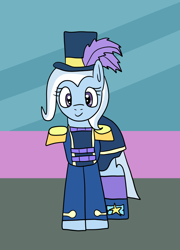 Size: 1152x1600 | Tagged: safe, artist:platinumdrop, trixie, pony, equestria girls, equestria girls series, g4, street magic with trixie, spoiler:eqg series (season 2), equestria girls ponified, magician outfit, missing horn, ponified, request, scene interpretation