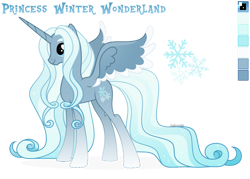 Size: 1024x732 | Tagged: safe, artist:kabuvee, oc, oc only, oc:winter wonderland, alicorn, pony, female, mare, reference sheet, simple background, solo, transparent background