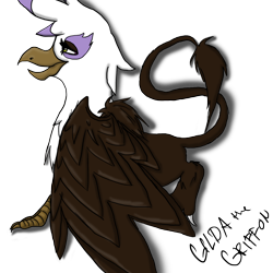 Size: 1400x1400 | Tagged: safe, artist:curiiosiity, gilda, griffon, g4, female, looking up, simple background, solo, transparent background