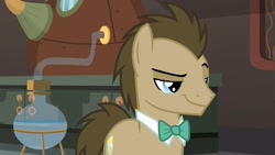 Size: 1280x720 | Tagged: safe, screencap, doctor whooves, time turner, earth pony, pony, a horse shoe-in, g4, bowtie, male, solo, stallion