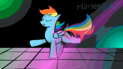 Size: 1920x1080 | Tagged: safe, artist:harleneap, rainbow dash, pegasus, pony, g4, animated, dancing, frame by frame, gif, solo