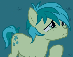 Size: 976x768 | Tagged: safe, screencap, sandbar, earth pony, pony, g4, school raze, cropped, male, raised hoof, solo