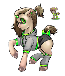 Size: 810x942 | Tagged: safe, artist:leastways, oc, oc only, oc:owel`, earth pony, pony, pony town, simple background, solo, transparent background