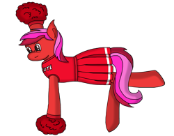 Size: 633x494 | Tagged: safe, artist:solarheclipse, oc, oc only, oc:ruby star, pony, cheerleader, cute, glasses, pom pom, simple background, solo, transparent background