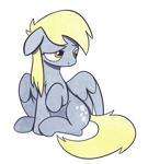 Size: 427x476 | Tagged: safe, artist:cookieboy011, derpy hooves, pegasus, pony, g4, sad, simple background, solo, white background