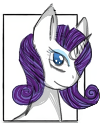Size: 469x537 | Tagged: safe, alternate version, artist:galacticaries, rarity, pony, unicorn, g4, bust, female, mare, smiling, solo