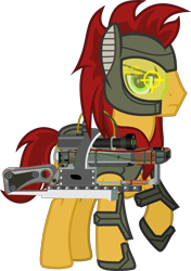 Size: 7948x11322 | Tagged: safe, alternate version, artist:php178, derpibooru exclusive, oc, oc:leo, oc:leo zodiac, oc:zodiac leo, earth pony, pony, fallout equestria, fallout equestria: project horizons, .svg available, absurd resolution, aer-14, aer-14 prototype, battle saddle, fanfic art, gun, leo, lidded eyes, male, optical sight, pinpointer, raised hoof, rifle, scope, serious, serious face, simple background, stallion, svg, transparent background, unamused, vector, weapon, zodiac, zodiac clan