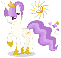 Size: 1000x952 | Tagged: safe, artist:magicuniclaws, oc, oc only, alicorn, pony, female, magical lesbian spawn, mare, offspring, parent:moondancer, parent:princess celestia, simple background, solo, transparent background