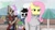 Size: 1578x870 | Tagged: safe, artist:flammingbrony40, fluttershy, spike, oc, oc:stella the chihuahua, chihuahua, dog, pegasus, anthro, g4, 1000 hours in ms paint, blushing, candy bar, cheek bulge, comedy, crossover, crossover shipping, cute, furry, shipping, teasing, wishbone heroes