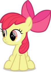 Size: 4647x6554 | Tagged: safe, artist:starcollider, apple bloom, earth pony, pony, g4, on your marks, .svg available, female, filly, shiny eyes, show accurate, simple background, solo, transparent background, vector