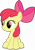 Size: 4647x6554 | Tagged: safe, artist:starcollider, apple bloom, earth pony, pony, g4, my little pony: friendship is magic, on your marks, .svg available, female, filly, shiny eyes, show accurate, simple background, solo, transparent background, vector