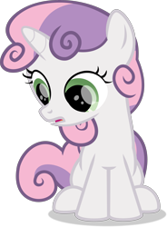 Size: 4073x5526 | Tagged: safe, artist:starcollider, sweetie belle, pony, unicorn, g4, on your marks, .svg available, female, filly, shiny eyes, show accurate, simple background, solo, transparent background, vector