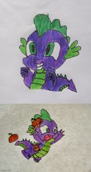 Size: 500x944 | Tagged: safe, artist:spikeabuser, spike, dragon, g4, horse play, it ain't easy being breezies, pumpkin, solo