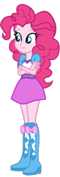 Size: 748x2200 | Tagged: safe, artist:gmaplay, pinkie pie, equestria girls, equestria girls specials, g4, my little pony equestria girls: better together, my little pony equestria girls: forgotten friendship, boots, shoes, simple background, solo, transparent background