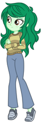 Size: 873x2587 | Tagged: safe, alternate version, artist:gmaplay, wallflower blush, equestria girls, equestria girls specials, g4, my little pony equestria girls: better together, my little pony equestria girls: forgotten friendship, cute, flowerbetes, simple background, smiling, solo, transparent background