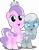 Size: 3946x5000 | Tagged: safe, artist:dashiesparkle edit, artist:parclytaxel, edit, editor:slayerbvc, vector edit, diamond tiara, silver spoon, crusaders of the lost mark, g4, .svg available, absurd resolution, adorabullies, coat markings, cute, glasses, jewelry, necklace, raised hoof, simple background, smiling, socks (coat markings), tiara, transparent background, vector