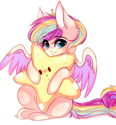 Size: 2743x2971 | Tagged: safe, artist:krissstudios, oc, oc only, pegasus, pony, high res, male, solo, stallion, star plushie, two toned wings, wings