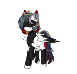Size: 2568x2480 | Tagged: safe, artist:遐音, oc, oc only, oc:mitty innell, alicorn, pony, 2021 community collab, derpibooru community collaboration, blindfold, high res, simple background, solo, transparent background