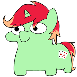 Size: 500x500 | Tagged: safe, artist:toyminator900, oc, oc only, oc:jonin, pony, unicorn, horn, male, simple background, solo, squatpony, stallion, style emulation, transparent background