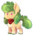 Size: 1280x1280 | Tagged: safe, artist:jetjetj, oc, oc only, oc:clover, earth pony, pony, chibi, female, mare, simple background, solo, transparent background