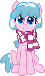Size: 710x1190 | Tagged: safe, artist:saby, derpibooru exclusive, oc, oc only, oc:artabana, earth pony, pony, 2021 community collab, derpibooru community collaboration, .svg available, clothes, female, scarf, simple background, sitting, solo, svg, transparent background, vector