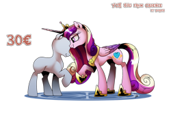 Size: 1024x725 | Tagged: safe, artist:dormin-dim, princess cadance, alicorn, pony, g4, commission, hug, princess, rating, simple background, transparent background, your character here