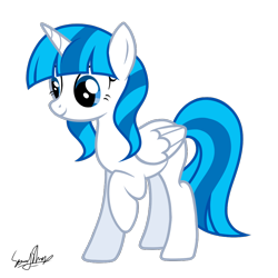 Size: 1000x1000 | Tagged: safe, artist:繁星烁烁, oc, oc only, oc:noctr cassius, alicorn, pony, female, simple background, solo, transparent background, vector