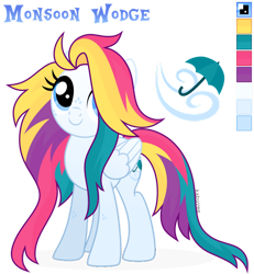 Size: 1024x1106 | Tagged: safe, artist:kabuvee, oc, oc only, oc:monsoon wodge, pegasus, pony, female, mare, reference sheet, simple background, solo, transparent background